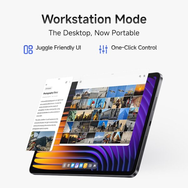 Xiaomi Pad 7 |Qualcomm Snapdragon 7+ Gen 3 |28.35cm(11.16") Display |8GB, 128GB |3.2K CrystalRes Display |HyperOS 2 |68 Billion+ Colours |Dolby Vision Atmos |Quad Speakers |Wi-Fi 6 |Graphite Grey - Image 3